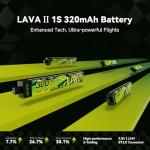 BETAFPV LAVA II 1S 320mAh LiHV Battery Pack