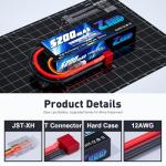 Zeee 2S 5200mAh 50C Lipo Battery for Drones