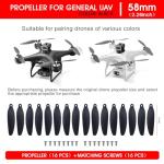 16 PCS Low-Noise Foldable Drone Propellers Kit