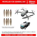 16 PCS Low-Noise Foldable Drone Propellers Kit