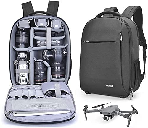 Waterproof Drone and Camera Backpack with Laptop Compartment