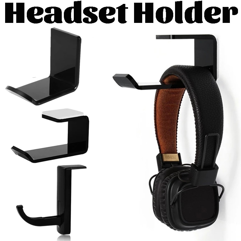 Wall-mounted headphone hanger and display rack