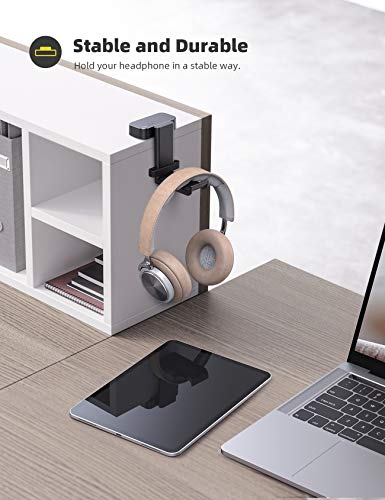 Adjustable Swivel Headphone Stand - Black