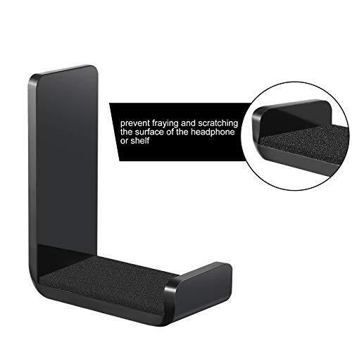 Foldable Wall Mount Headphone Holder - 4 Pack