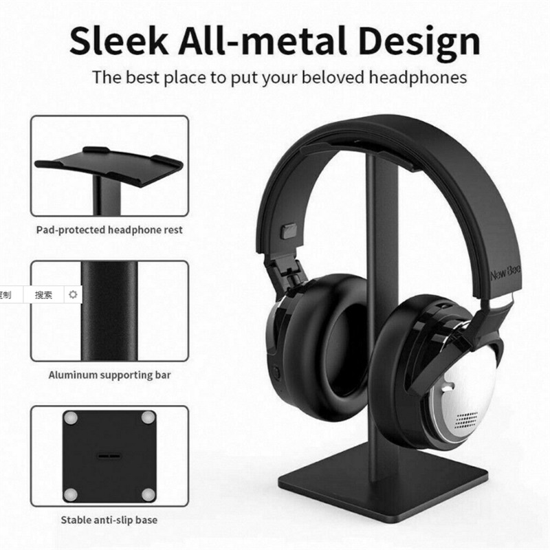 Aluminum Headphone Hanger for Desk