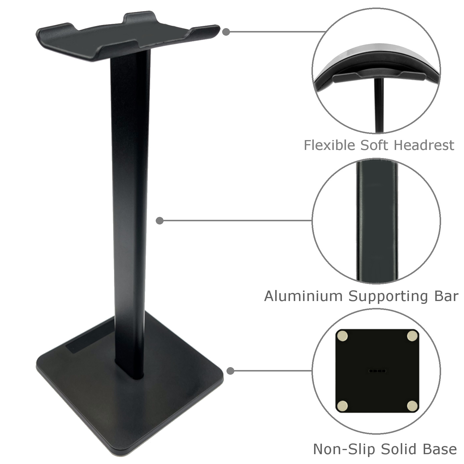 Universal Headphone and Gaming Headset Stand