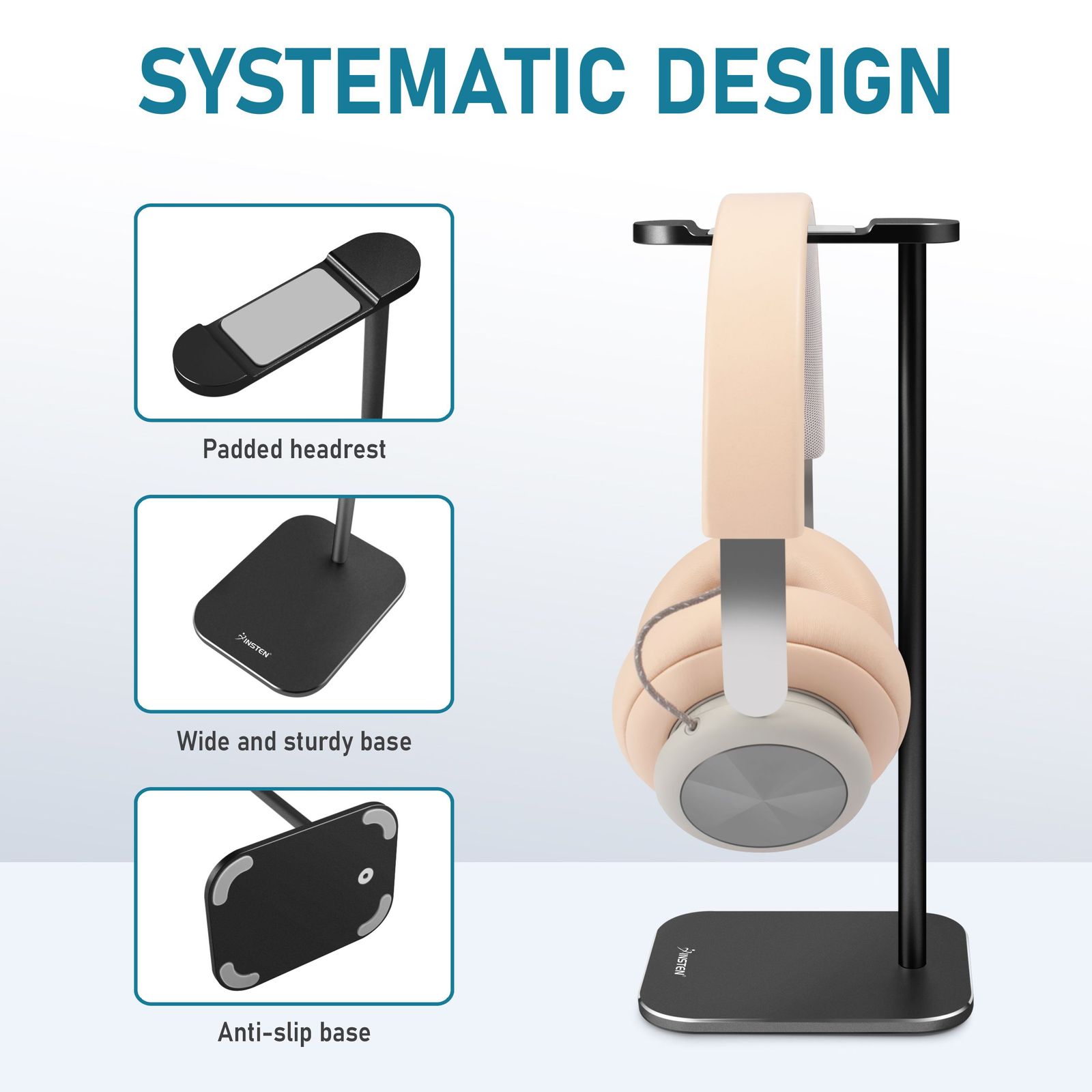 Aluminum Headset Stand for All Earphone Sizes
