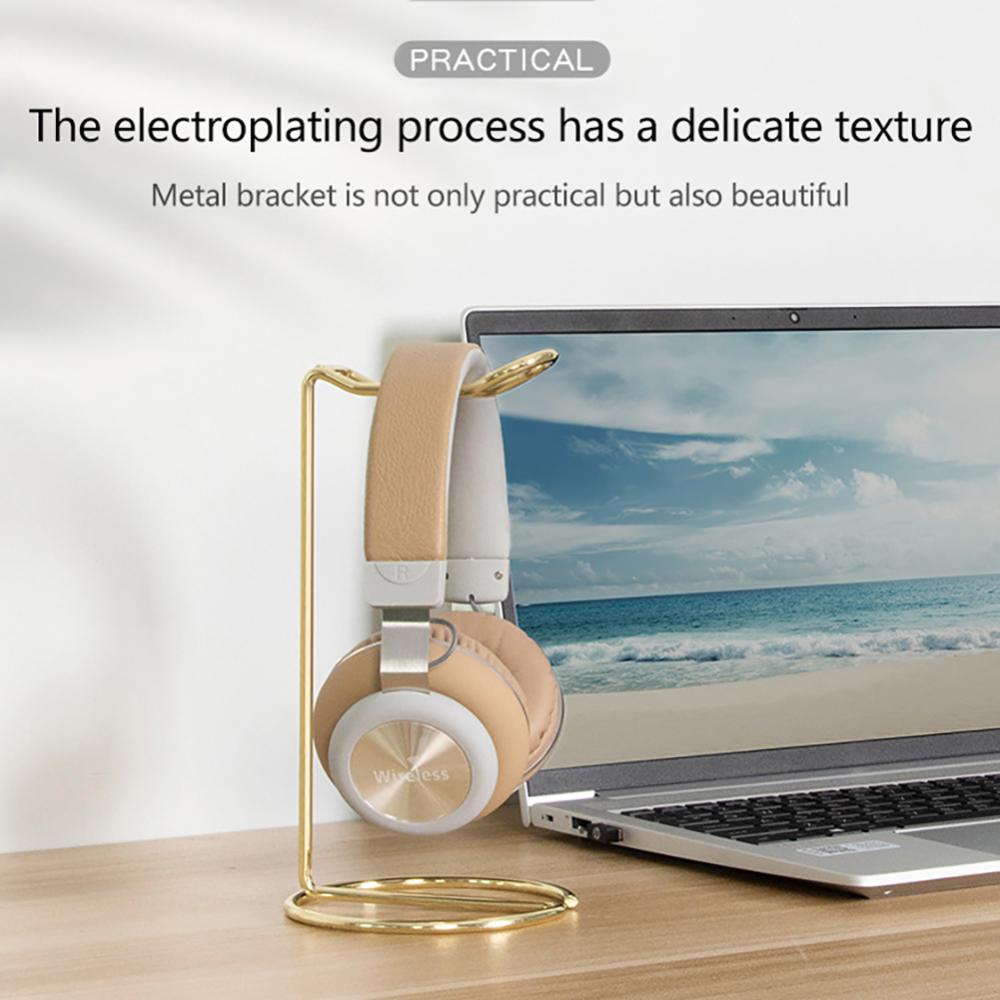 Rose Gold Desktop Earphone Holder Stand