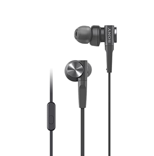 Sony Wired Extra Bass Earbud Headphones/Headset with Mic