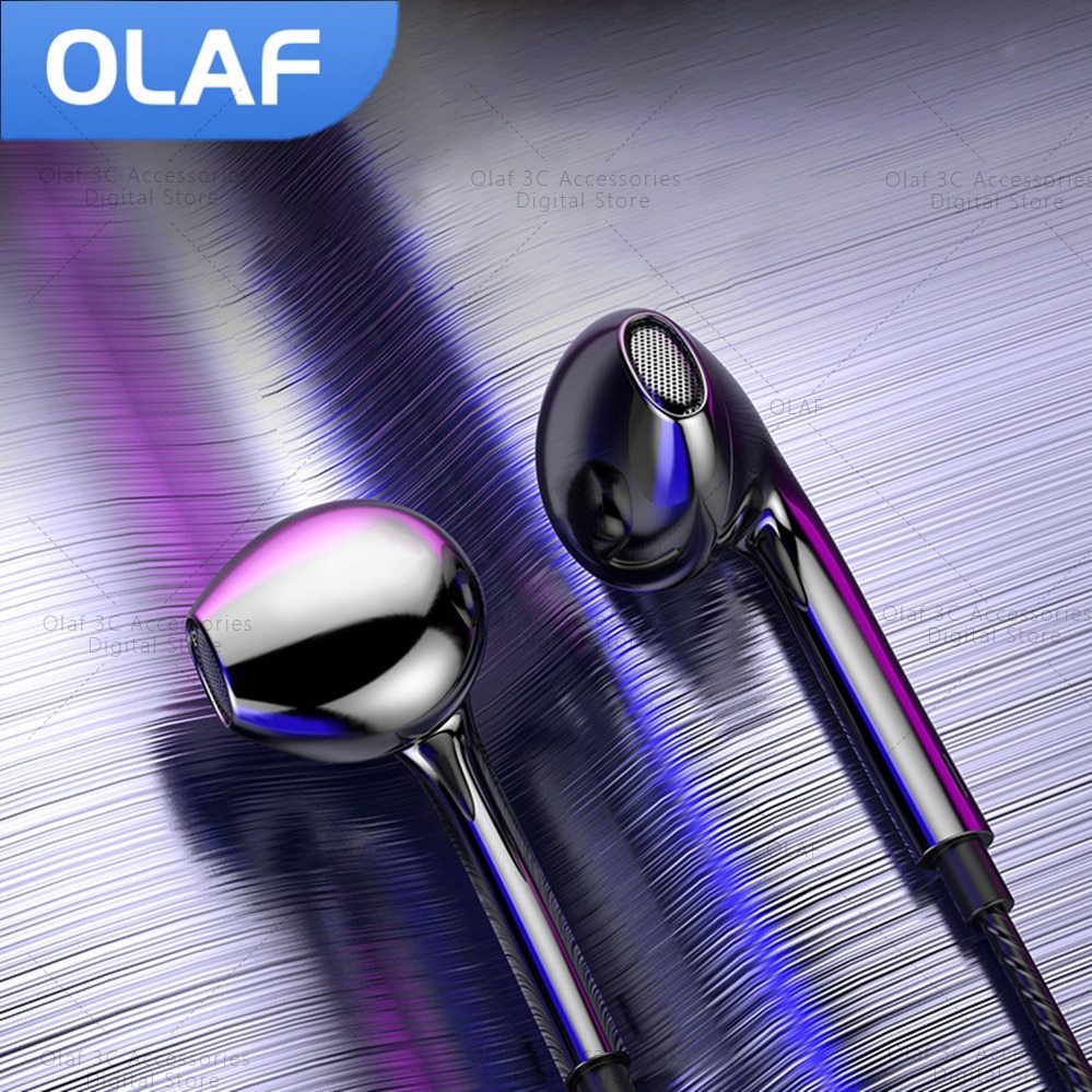 OLAF In-Ear Wired Headphones with Microphone and Bass