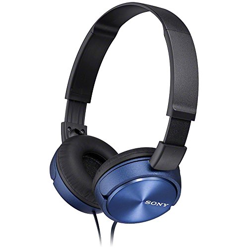 Sony Metallic Blue Foldable Headphones