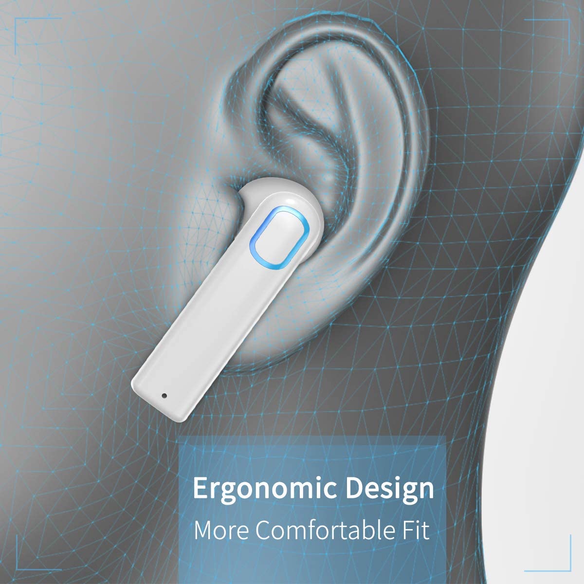 Wireless Earbuds with Charging Case & Mic