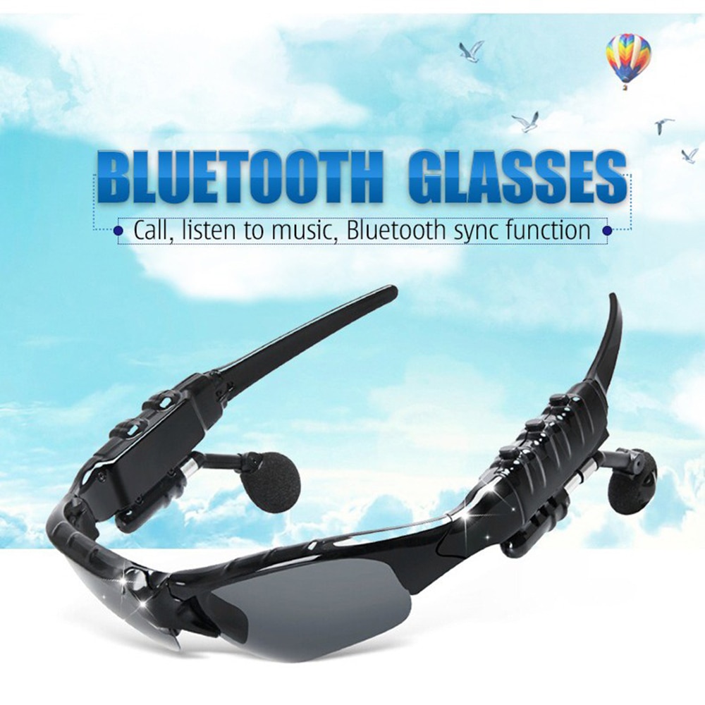 Wireless Stereo Earphones with Mic and Sunglasses