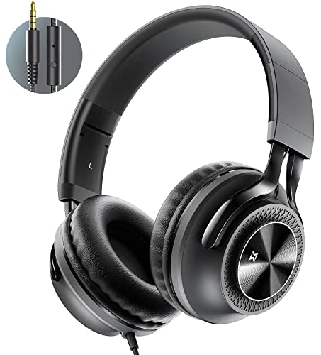 Mevoix Wired On Ear Headphones with Mic