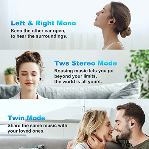 HD Wireless Earbuds with Noise Cancelling Mic
