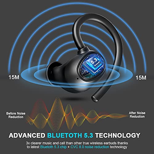 Upgraded Wireless Earbuds with HD Mic & Deep Bass