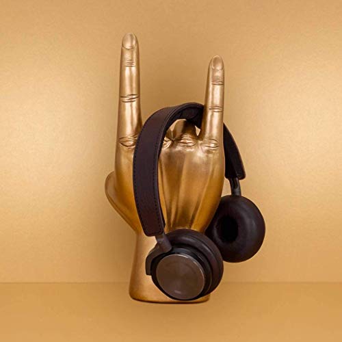 Gold Headphone Stand & Cable Organizer