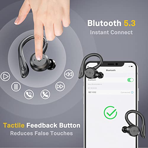 APEKX True Wireless Bluetooth Earbuds with Deep Bass