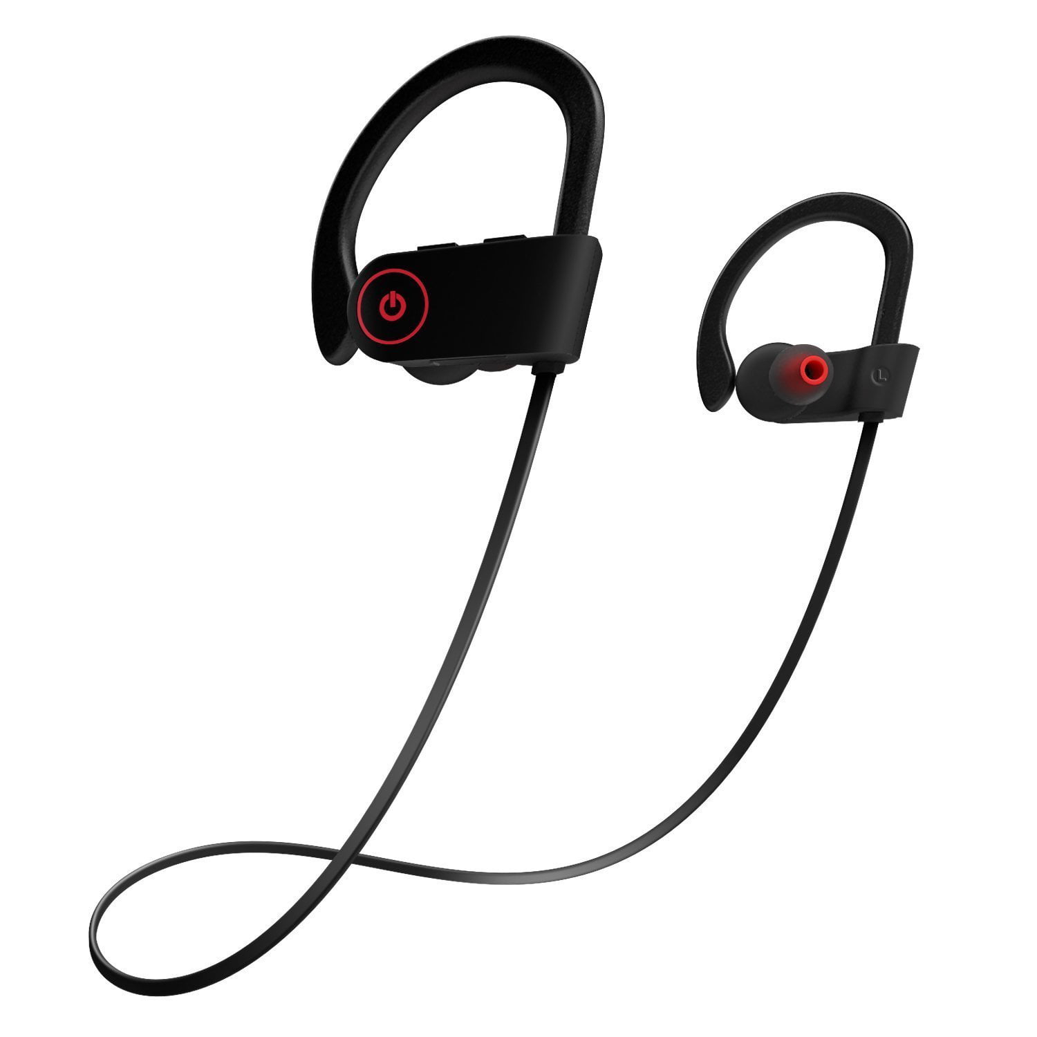 Wireless Bluetooth Headphones, Sweatproof Earbuds w/ Mic & Noise Cancelling