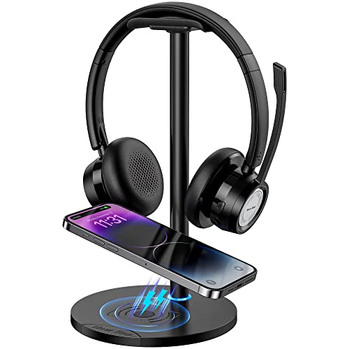 New Bee Wireless Headphone Stand with QI Charger
