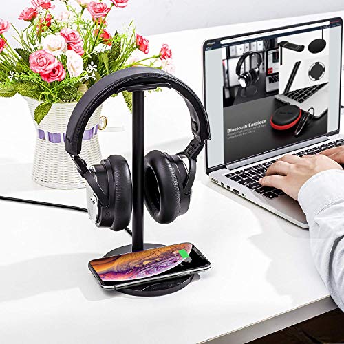 New Bee Wireless Headphone Stand with QI Charger