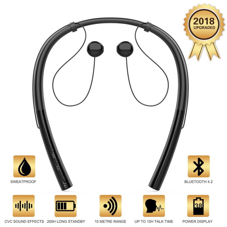 Neco Bluetooth Sports In-Ear Headphones, Black, NCEJ00001