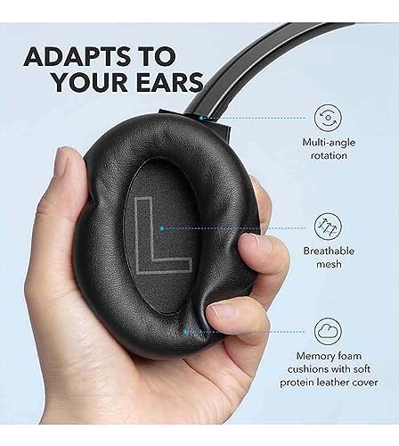 Wireless Active Noise Cancelling Headphones for Travel/Home Office