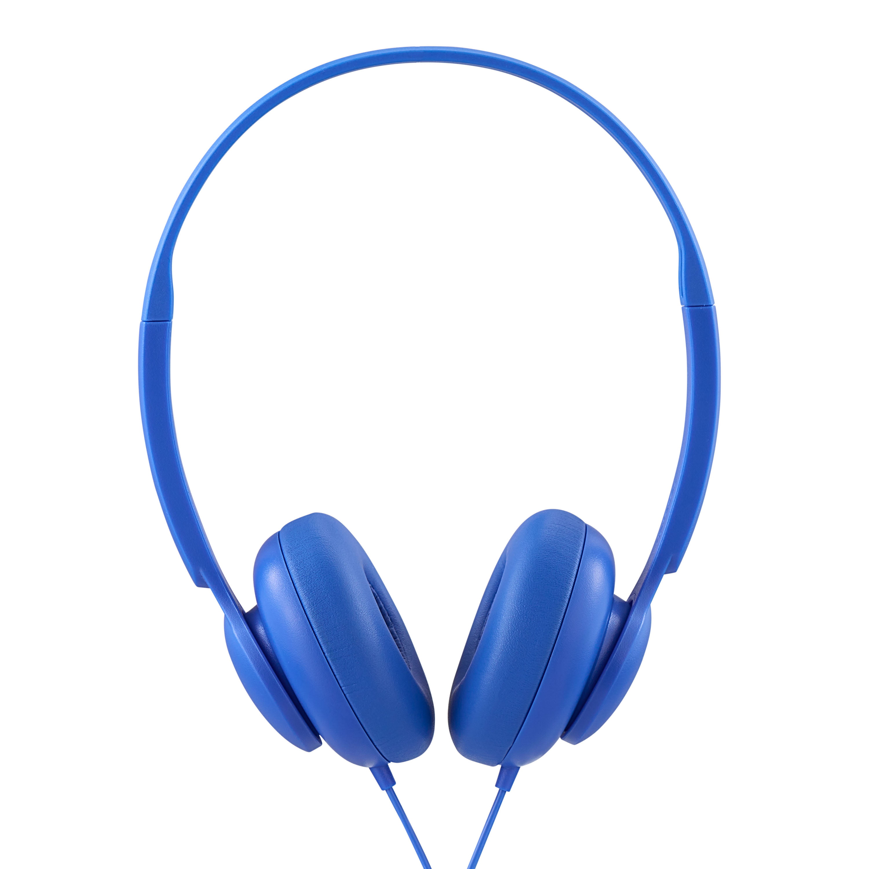 onn. Wired On-Ear Headphones - Blue