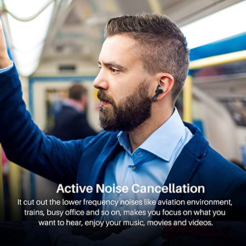 TOZO NC2 Wireless Noise Cancelling Earbuds, Black