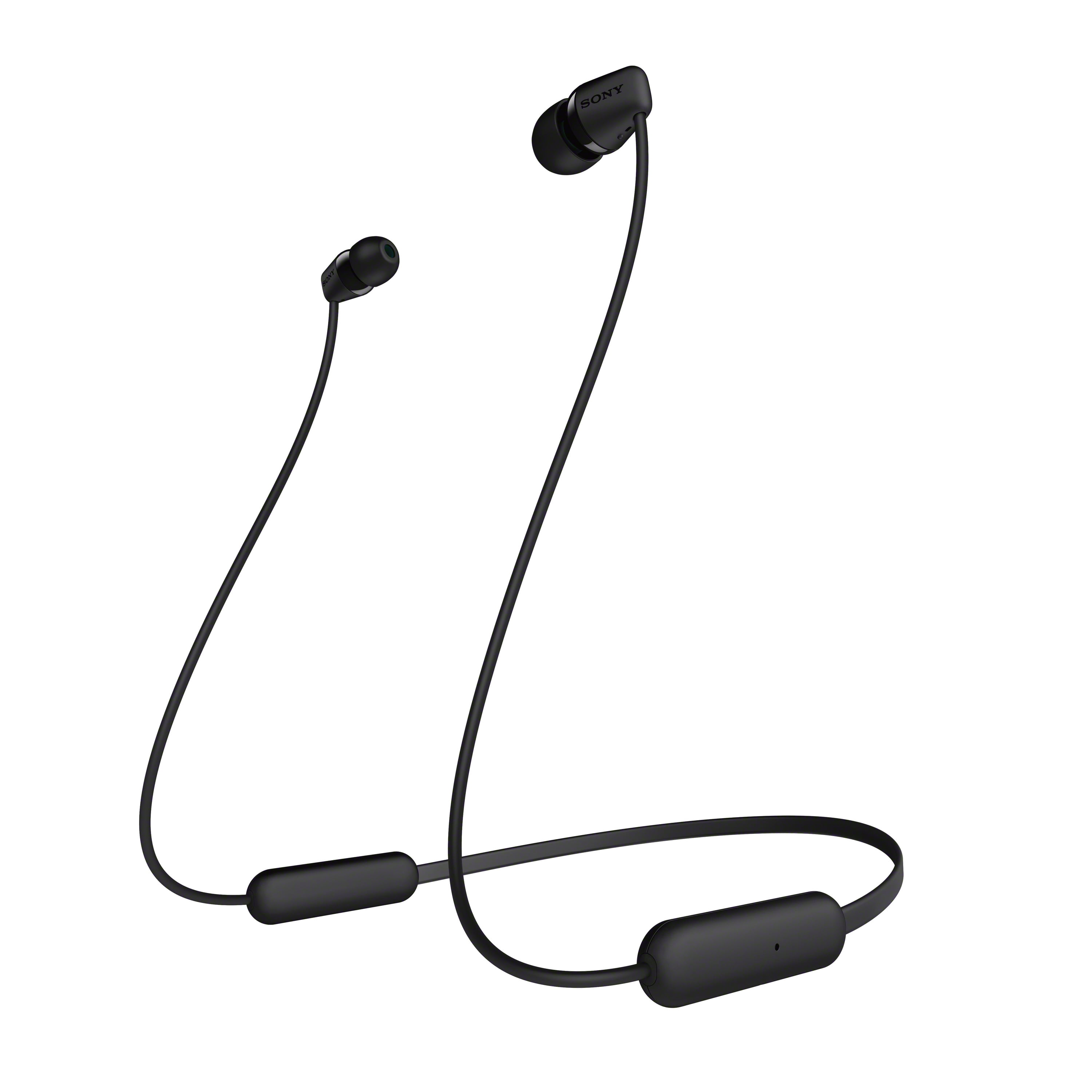 Sony WIC200 Wireless In-ear Headphones with Mic- Black