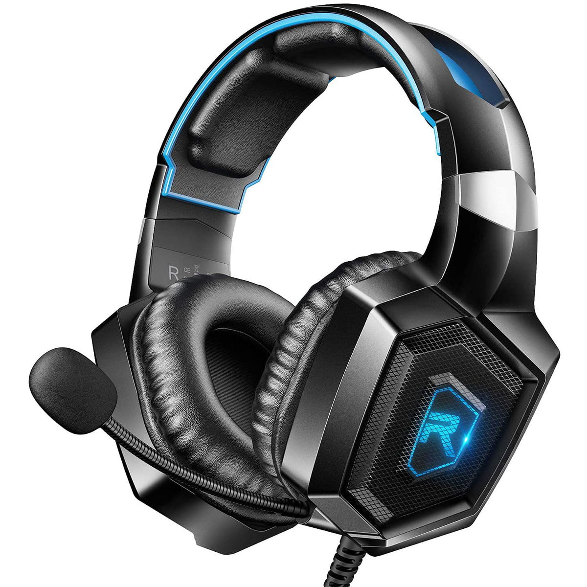 Gaming Headset with Surround Sound & RGB Light
