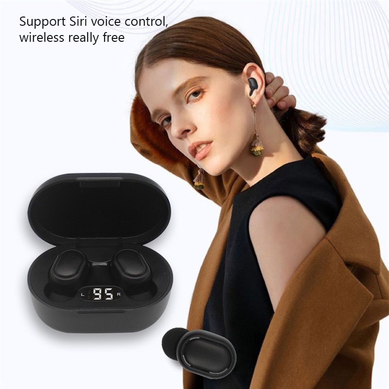 Wireless Bluetooth Earphones with Touch Control & LED Display