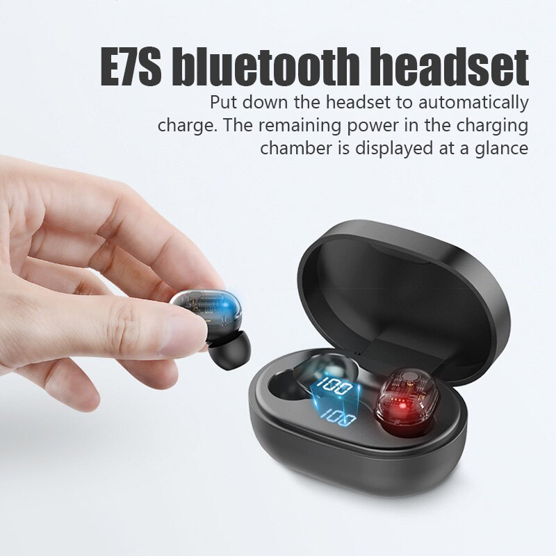 Wireless Bluetooth Earphones with Touch Control & LED Display