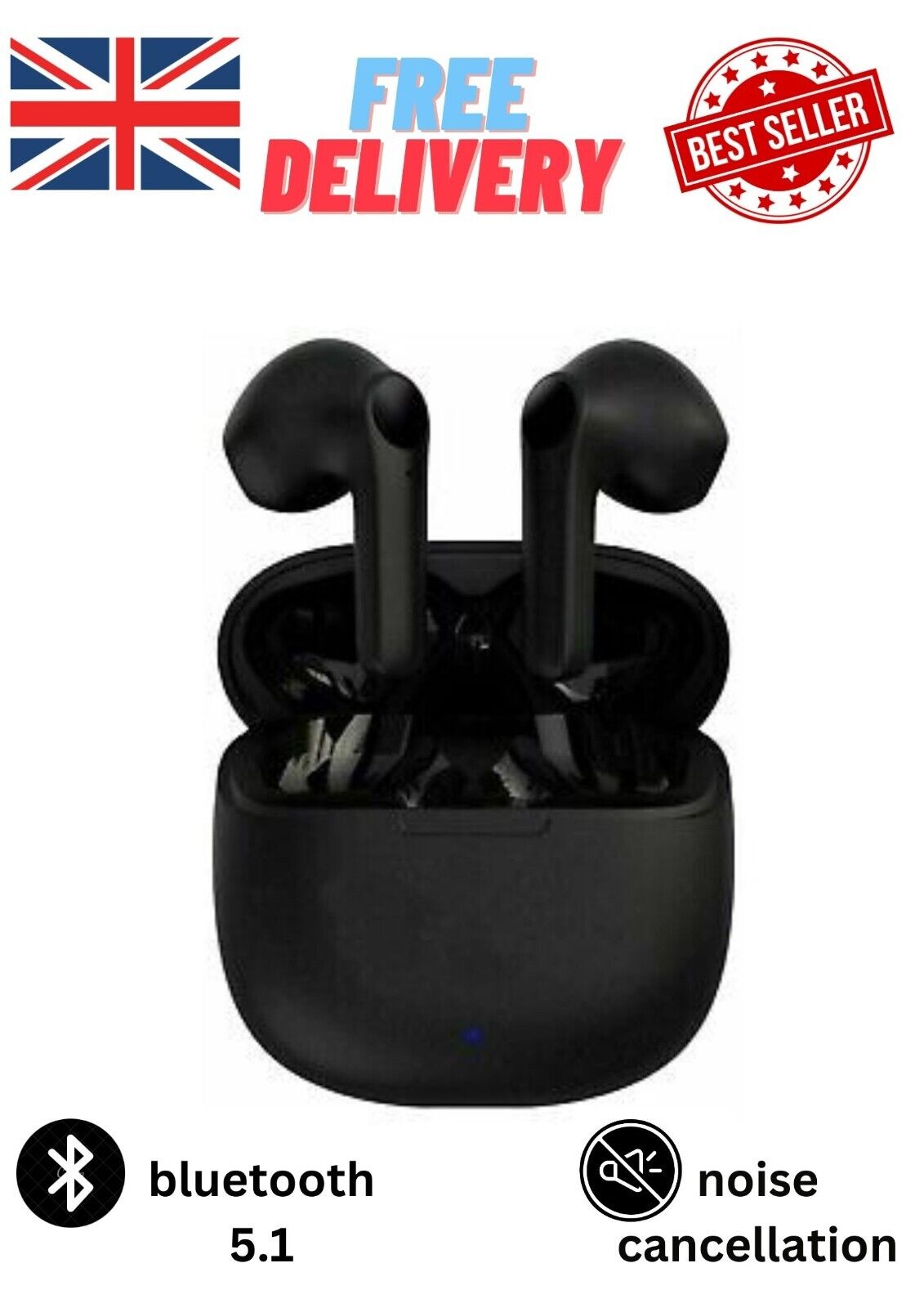 Bluetooth Earbuds with Noise Cancellation