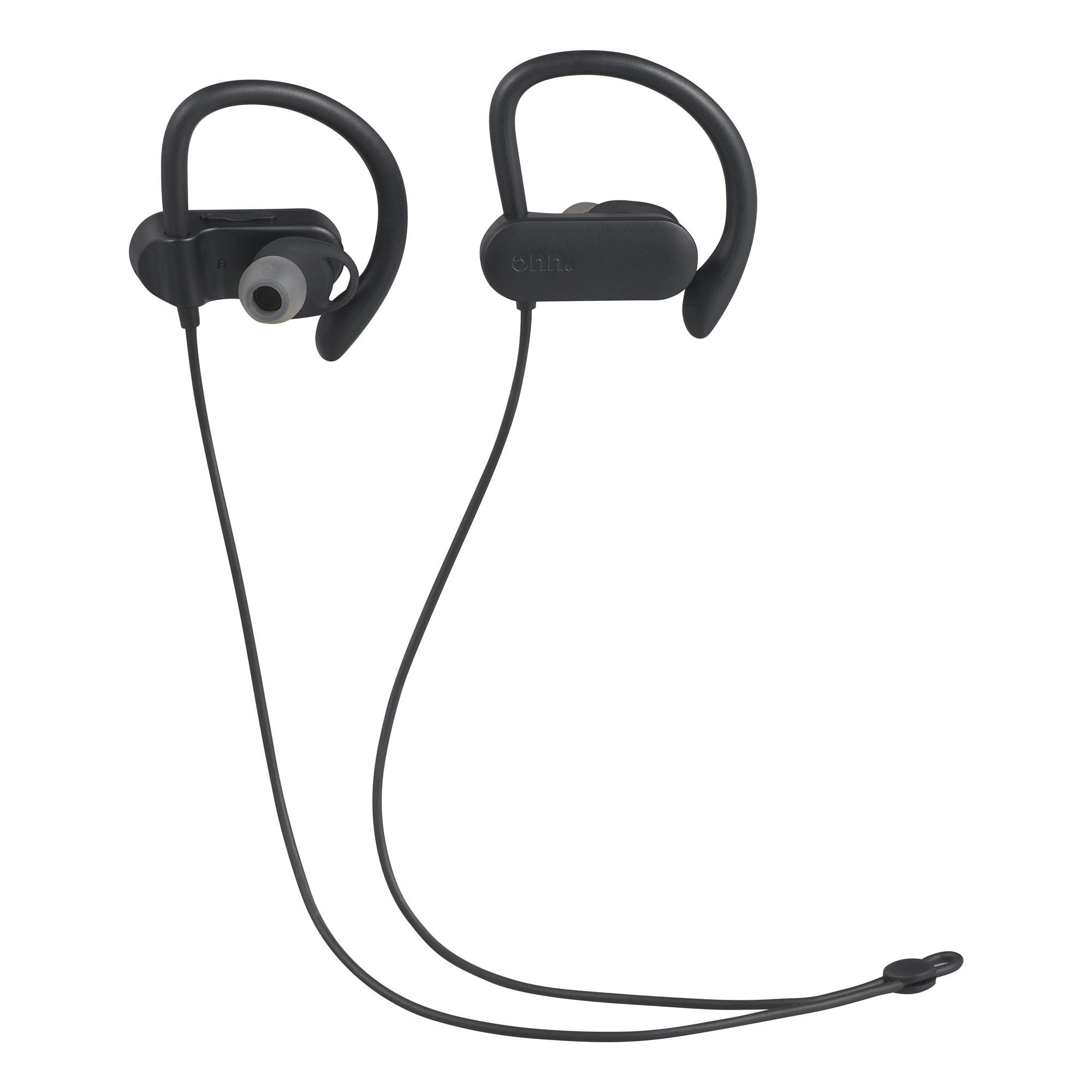onn. Wireless Sport Earphones Bluetooth In-Ear Headphones, Black