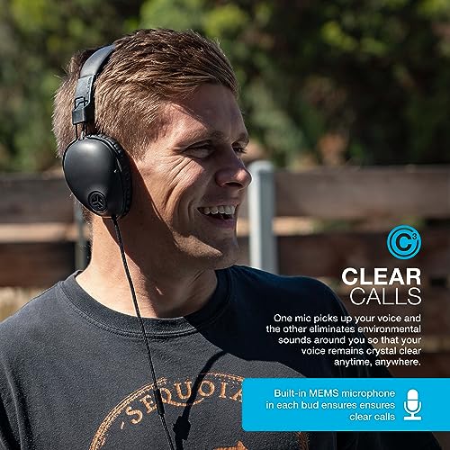 JLab Studio Pro Wired Over-Ear Headphones, Black