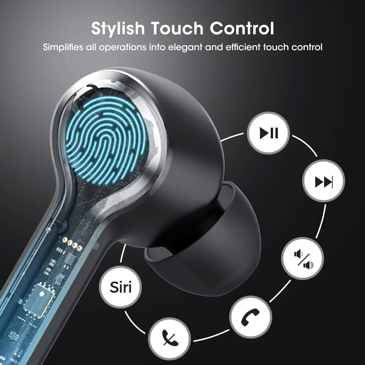 Mpow Bluetooth Earphones with 4-Mic Noise Cancelling