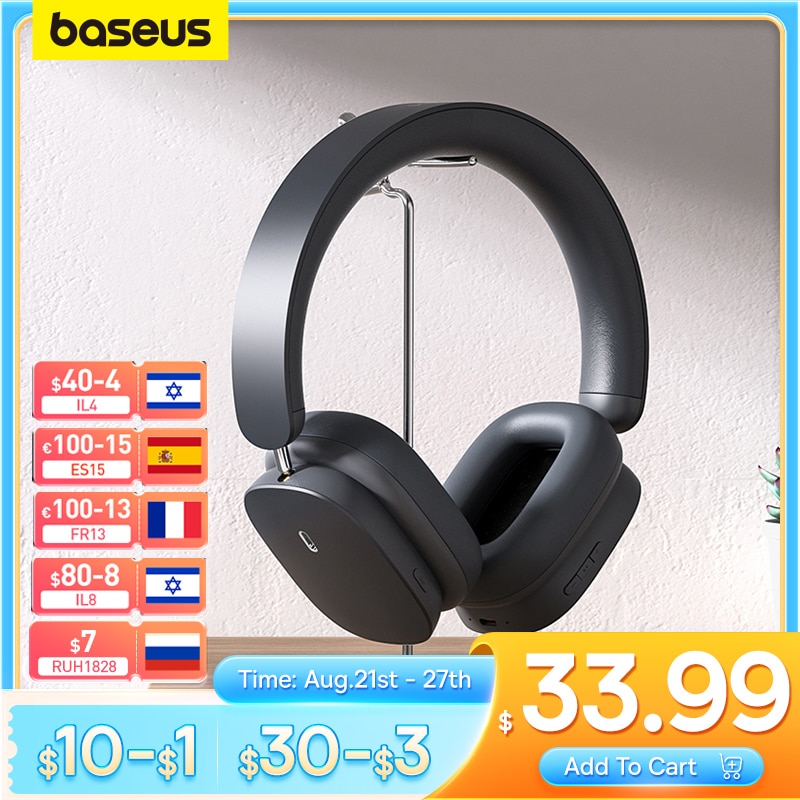 Baseus Bowie H1 Wireless Noise-Cancelling Headphones