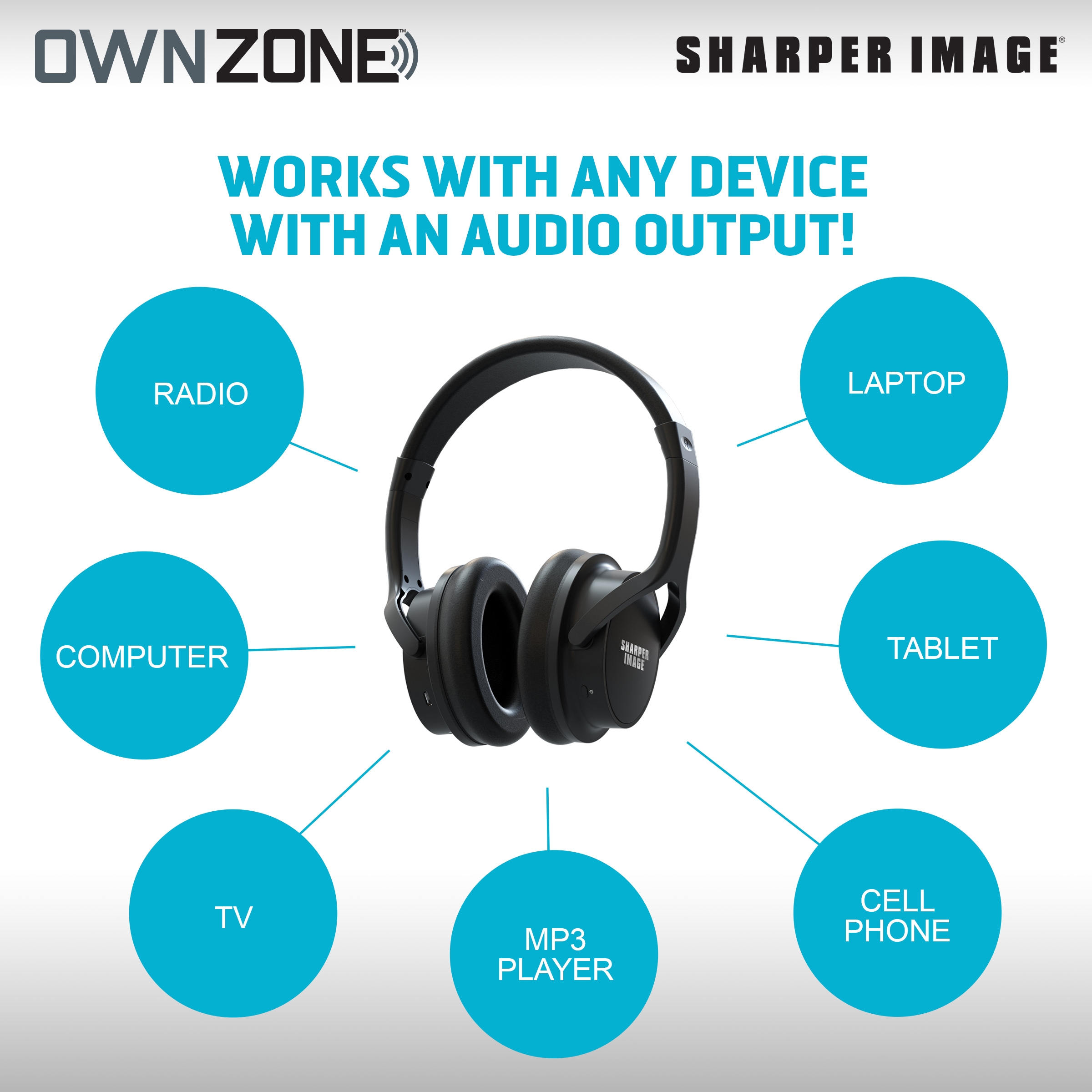 Bluetooth Noise-Canceling On-Ear Headphones - Black