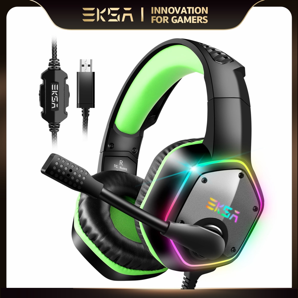 EKSA E1000 RGB Gaming Headset for PC/PS
