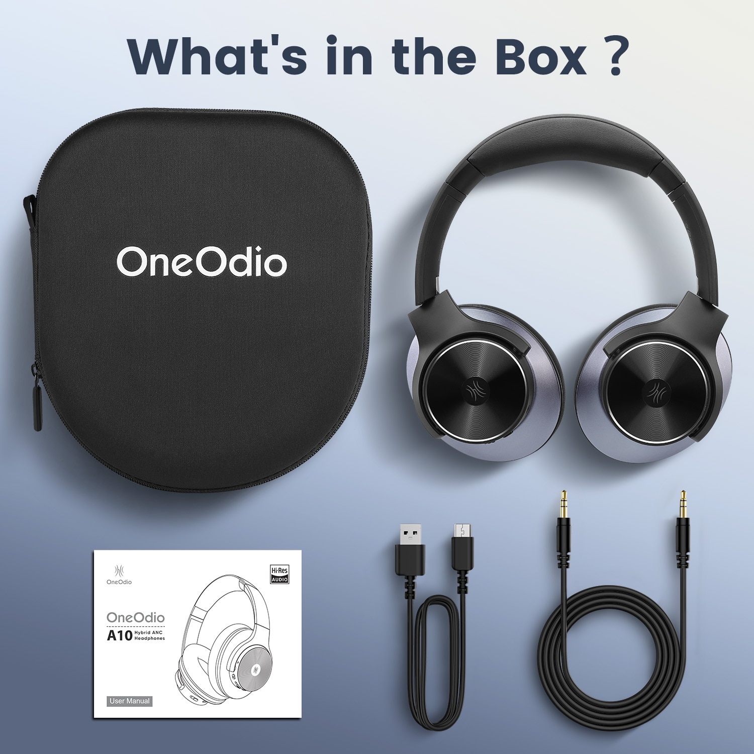 Oneodio A10 Wireless Noise Cancelling Headphones