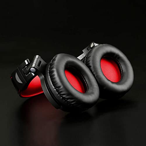 OneOdio Hi-Fi Over Ear Headphones with 50mm Drivers (Red)