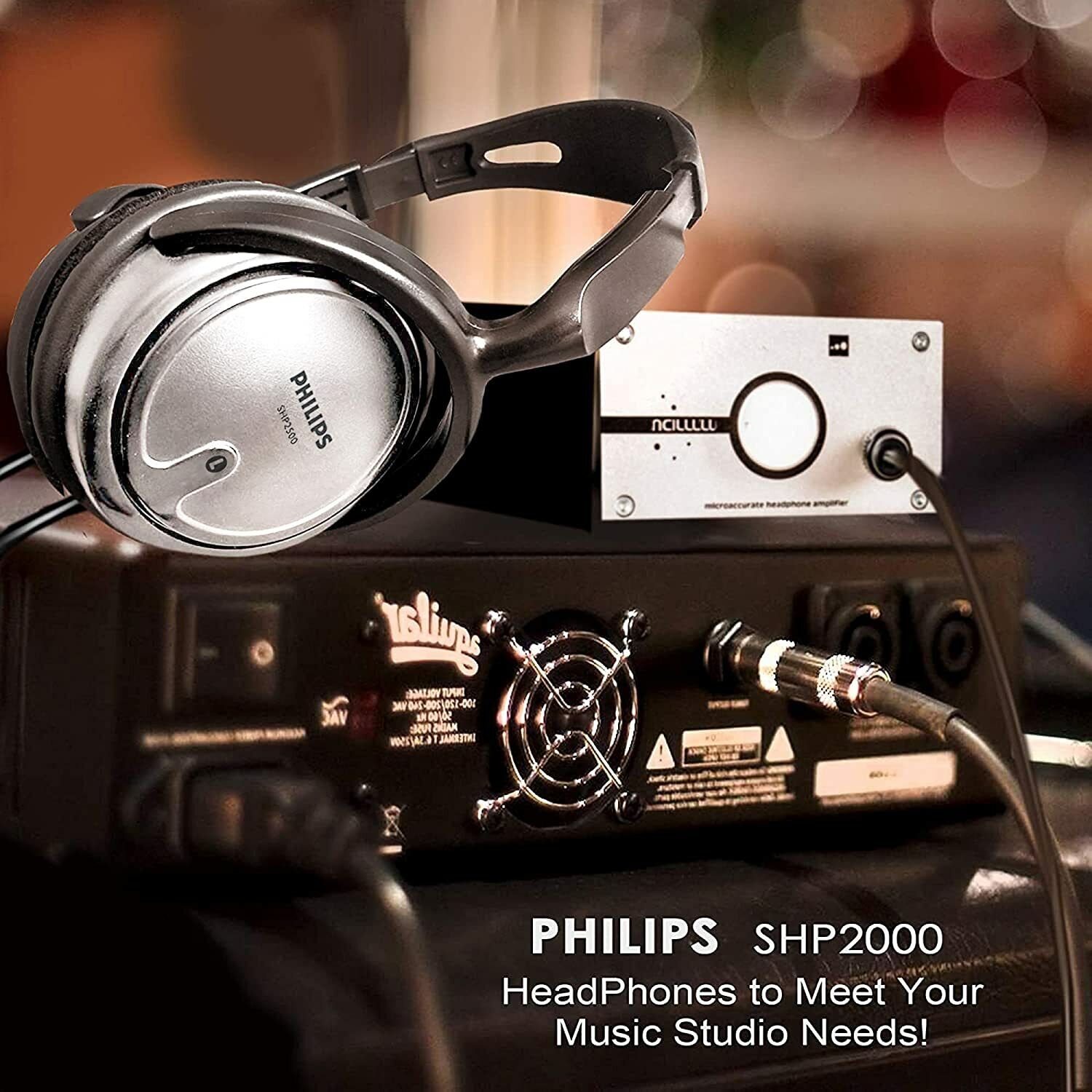 PHILIPS Wired Studio Headphones with Over Ear Fit