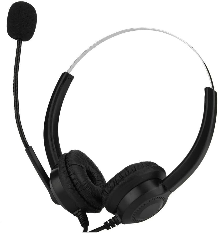 Wired over ear headset with mic