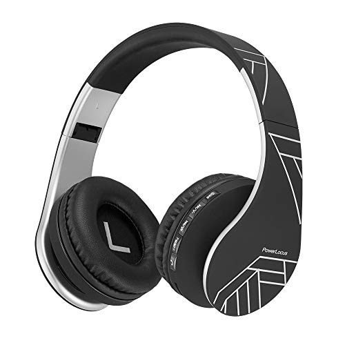 PowerLocus Wireless Over-Ear Headphones with Mic & Memory Foam