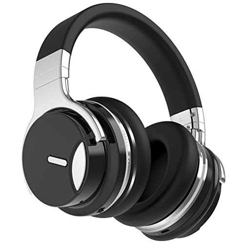 Wireless Active Noise Cancelling Headphones with Mic, Titanium