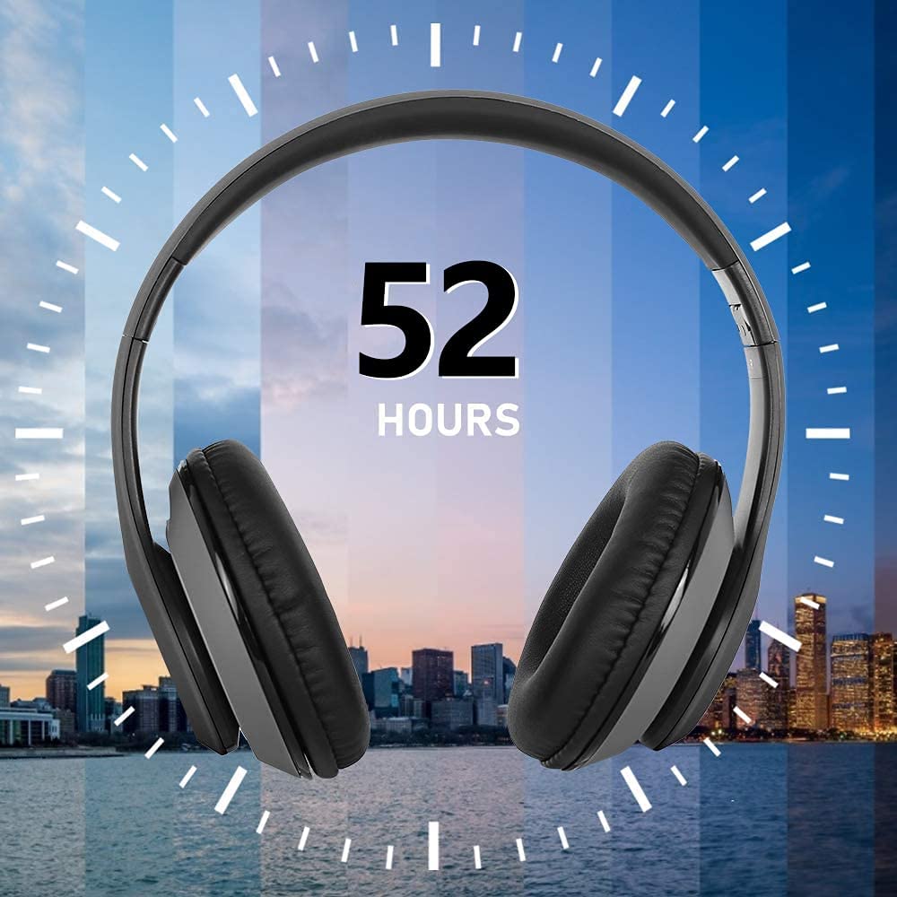 Foldable Bluetooth Noise Cancelling Headphones with 50 Hrs Playtime