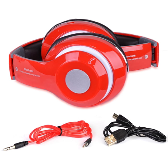 Altatac Bluetooth Noise-Canceling, Over-Ear Headphones Red, 071157