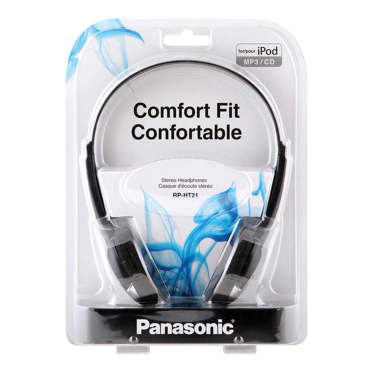 Panasonic Noise-Cancelling Over-Ear Headphones, Black, RP-HT21