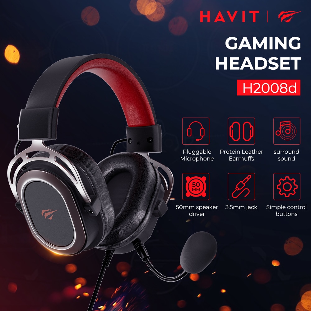 HAVIT Wired Gaming Headset with Surround Sound